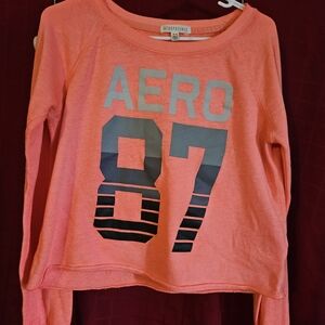 Aeropostale Coral Graphic Sweatshirt